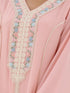 Bushra Kaftan in Rose Pink