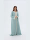 Bushra Kaftan in Sage Green