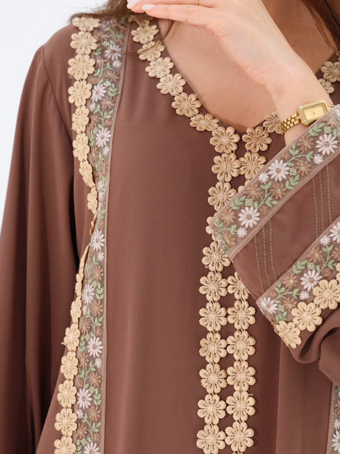 Dahab Kaftan in Brown