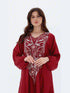 Durra Kaftan in Maroon