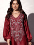 Durra Kaftan in Maroon