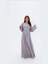 Fairouz Kaftan in Lilac Grey