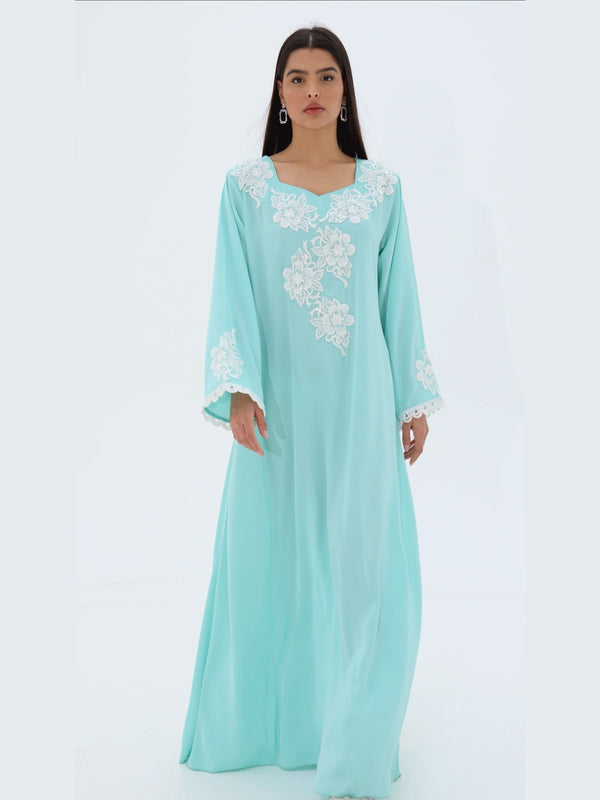 Farah Kaftan in Mint