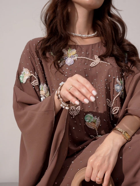 Farasha Kaftan in Mocha