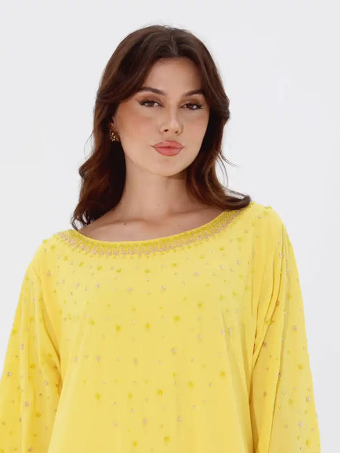 Lulu Kaftan – Lemon Yellow