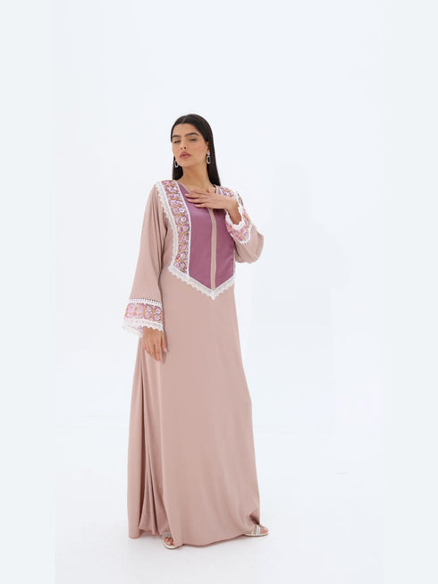 Mayar Kaftan in Nude