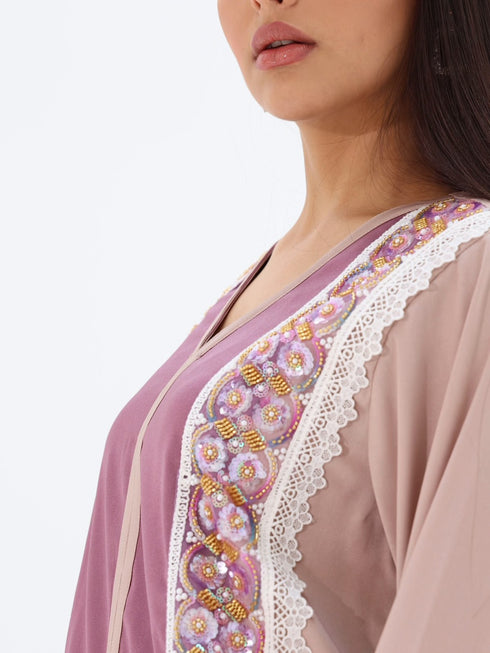 Mayar Kaftan in Nude