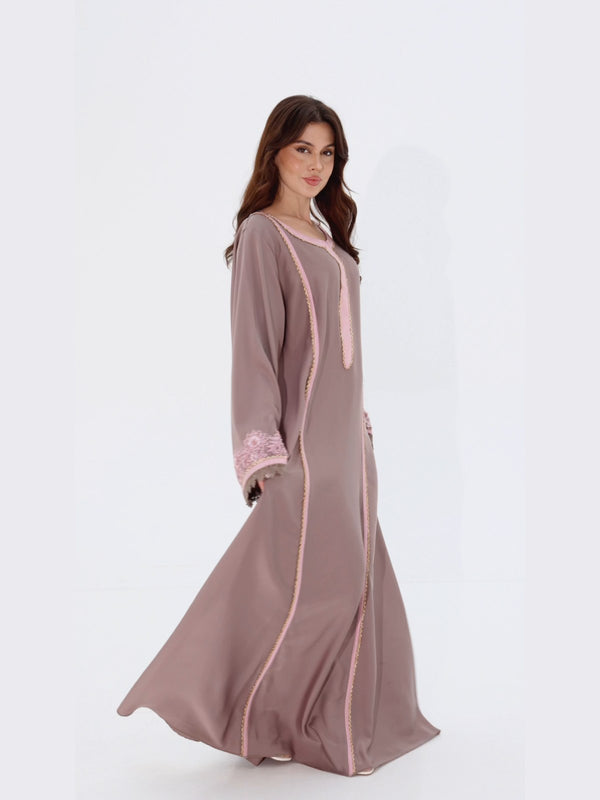 Rana Kaftan in Taupe