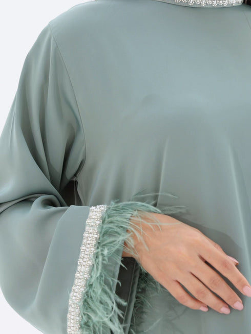 Reesha Kaftan in Sage Green