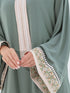 Salma Kaftan in Sage Green