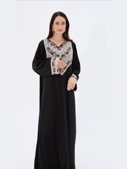Sultana Kaftan in Black