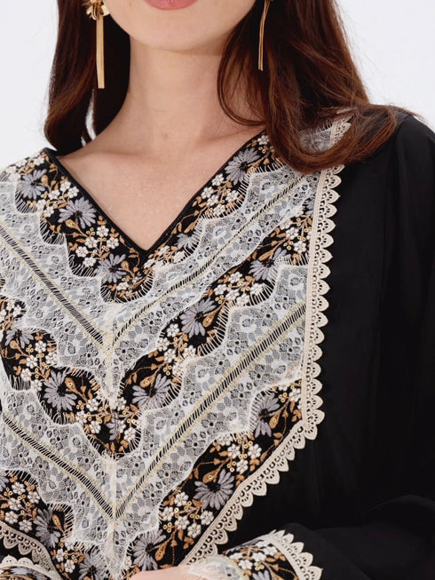 Sultana Kaftan in Black