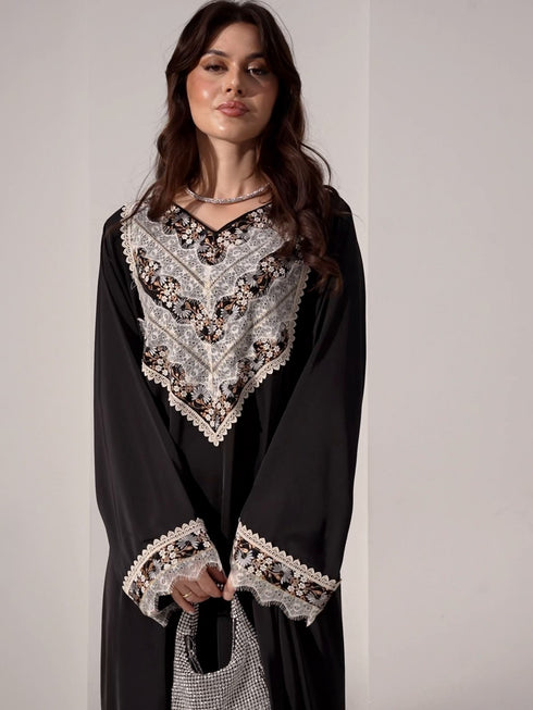 Sultana Kaftan in Black