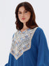 Sultana Kaftan in Petrol Blue