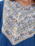 Sultana Kaftan in Petrol Blue